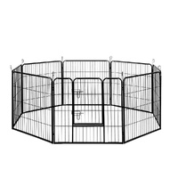 32" 8 Panel Dog Playpen Pet Exercise Cage Enclosure Fence Play Pen