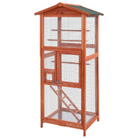 Bird Cage 72cm x 60cm x 168cm Pet Cages Large Aviary Parrot Carrier Travel Canary Wooden XL