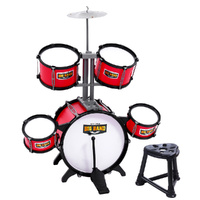 Kids 7 Drum Set Junior Drums Kit Musical Play Toys Childrens Mini Big Band