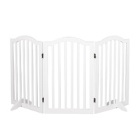  Wooden Pet Gate Dog Fence Safety White