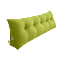 180cm Green Triangular Wedge Bed Pillow Headboard Backrest Bedside Tatami Cushion Home Decor