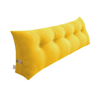 180cm Yellow Triangular Wedge Bed Pillow Headboard Backrest Bedside Tatami Cushion Home Decor