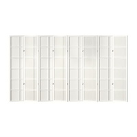 Room Divider Screen Privacy Wood Dividers Stand 8 Panel Nova White