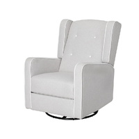 Recliner Armchair 360� Swivel Grey Fabric