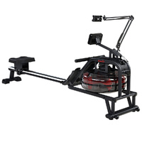 Rowing Exercise Machine Rower Water Resistance Fitness Gym Home Cardio