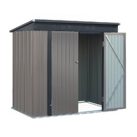 Garden Shed 1.95x1.31M Sheds Outdoor Storage Steel Workshop House Tool Double Door