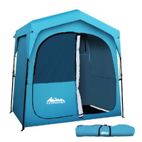 Double Camping Shower Toilet Tent Outdoor Fast Set Up Change Room