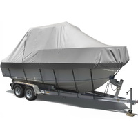 Boat Cover 19-21ft Trailerable Jumbo Marine Grade Heavy Duty Grey