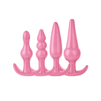  4 Pack Anal Butt Plug Ass Bum Pink