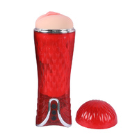  Masturbation Cup Vibrating Masturbator Red