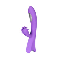  Vibrator Tongue Licking Sex Toy Purple