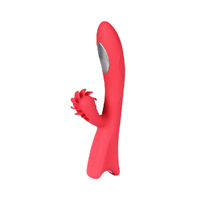  Vibrator Tongue Licking Sex Toy Red