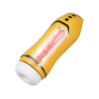  Masturbator Vibrator Masturbation Yellow