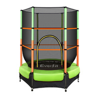 4.5FT Trampoline for Kids w/ Enclosure Safety Net Rebounder Gift Green