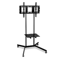 Mobile TV Stand for 32"-65" TVs Mount Bracket Portable Shelf Trolley Cart