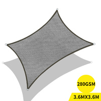 Outdoor Awning Cloth Sun Shades Sail Charcoal 280