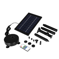 Solar Fountain Powered Water Power Wireless