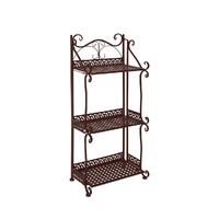  Plant Stand 3 Tiers Outdoor Indoor Bronze