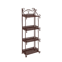  Plant Stand 4 Tiers Outdoor Indoor Bronze