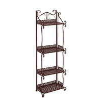  Plant Stand 4 Tiers Outdoor Indoor Bronze