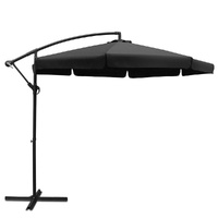 3m Outdoor Umbrella Cantilever Garden Beach Patio Black