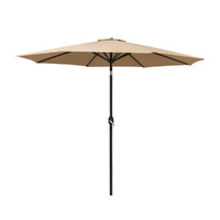 2.7m Outdoor Umbrella Pole Stand Garden Sun Beige