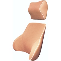 Memory Foam Lumbar & Neck Cushion Peach