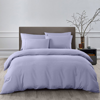 Royal Comfort 2000TC Quilt Cover Set Bamboo Cooling Hypoallergenic Breathable - Queen - Lilac Grey