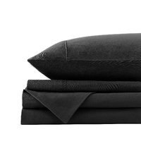 Royal Comfort Vintage Washed 100% Cotton Quilt Cover Set Bedding Ultra Soft - Double - Charcoal