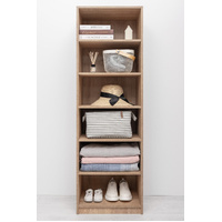 GENEVA SIX SHELF BUILD IN WARDROBE - NATURAL OAK