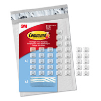 Command CL806-45NA Mini Light, 54 Strips (Easy to Open Packaging), 45 Clips, Clear