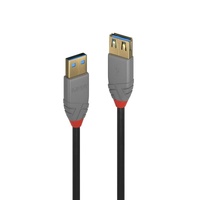 LINDY .5m USB3 A Ext Cable Anthra Line