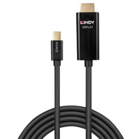 LINDY 1m A/MiniDP - HDMI Cable