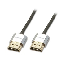 LINDY .5m Slim HDMI Cable Cromo Line