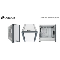 CORSAIR 5000D TG E-ATX, ATX, USB Type-C, 2x 120mm Airguide Fans, Radiator 360mm. 7x PCI, 4x 2.5' SSD, 2x 3.5' HDD. VGA 420mm. White Tower Case