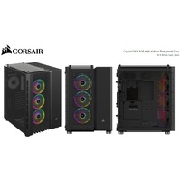 CORSAIR Crystal Series 680X RGB ATX High Airflow, USB 31 Type-C, Tempered Glass, Smart Dual Chamber Cube Case, Black