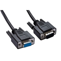 ASTROTEK VGA Extension Cable 3m - 15 pins Male to 15 pins Female for Monitor PC Molded Type Black