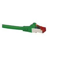 HYPERTEC CAT6A Shielded Cable 0.5m Green Color 10GbE RJ45 Ethernet Network LAN S/FTP Copper Cord 26AWG LSZH Jacket