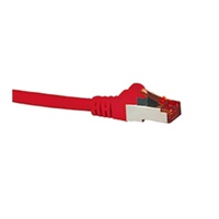 HYPERTEC CAT6A Shielded Cable 5m Red Color 10GbE RJ45 Ethernet Network LAN S/FTP Copper Cord 26AWG LSZH Jacket