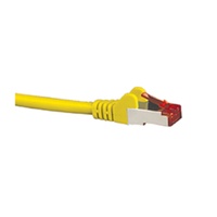 HYPERTEC CAT6A Shielded Cable 10m Yellow Color 10GbE RJ45 Ethernet Network LAN S/FTP Copper Cord 26AWG LSZH Jacket