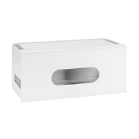 BRATECK Cable Management Box Material: ABS Dimensions 28.2x14x12.8cm -White