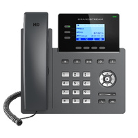 GRANDSTREAM GRP2603P 3 Line IP Phone, 6 SIP Accounts, 132x48 Backlit Screen, HD Audio, Powerable Via POE