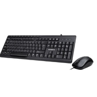 GIGABYTE KM6300 USB Wired Keyboard & Mouse Combo multimedia controls 1000dpi Adjustable Portable slim receiver Stylish design comfort (LS)