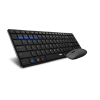 RAPOO 9300M Bluetooth & 2.4G Wireless Multi-mode Keyboard Mouse Combo Black - 1300DPI Spill-Resistant 5.6mm Ultra-Slim  9060M