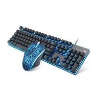 RAPOO V100S Backlit Gaming Keyboard & Optical Gaming Mouse, competitive gaming combo