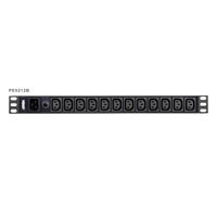 12-Port 15A Power Distriubiton Unit - Basic PDU, 1U Rackmount Design 12x C13, Overload protection