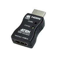 VC081A True 4K HDMI EDID Emulator Adapter, Superior video quality up to 3840 x 2160 @ 60Hz (4:4:4), LED indicators, Powered by HDMI Source