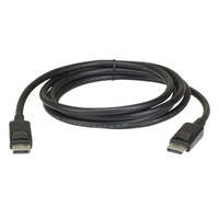 4.6m DisplayPort Cable, supports up to 4K (3840 x 2160 @ 60Hz), DP 1.2, High Bit Rate 3 (HBR3) bandwidth of 21.6 Gbps