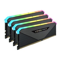 CORSAIR Vengeance RGB RT 128GB 4x32GB DDR4 3600MHz C18 18-22-22-42 Black Heatspreader Desktop Gaming Memory for AMD Threadripper