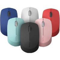 RAPOO M100 2.4GHz & Bluetooth 3 / 4 Quiet Click Wireless Mouse Blue - 1300dpi Connects up to 3 Devices, Up to 9 months Battery Life